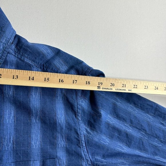 The Territory Ahead Mens Large Casual Long Sleeve Button Down Shirt Blue Stripes - Picture 7 of 9